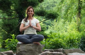 Iona namaste in park